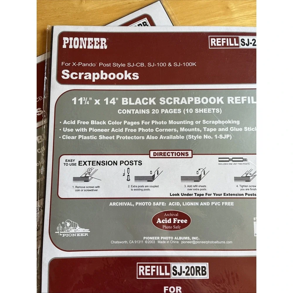 PIONEER refill scrapbook